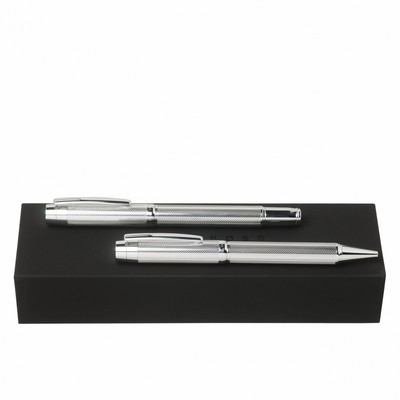 Set Bold Chrome (ballpoint pen & rollerball pen)
