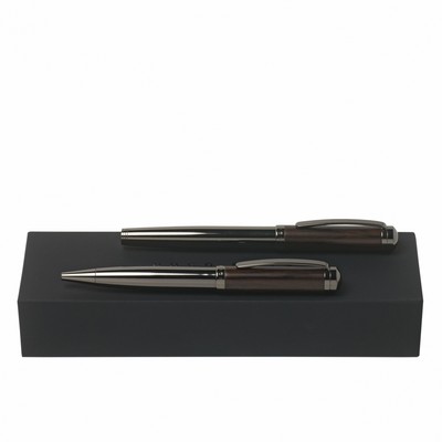Set Grove Black (ballpoint pen & rollerball pen)