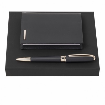 Set Essential Lady Dark Blue (ballpoint pen & notebook cover)