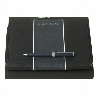 Set Gear Blue (ballpoint pen & conference folder A5)