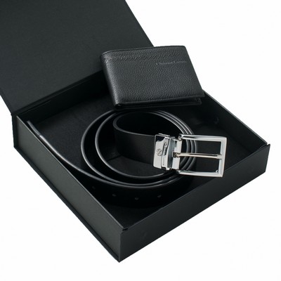 Set Galon Black (wallet & belt)