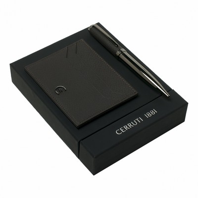 Set Hamilton Brown (ballpoint pen & card holder)