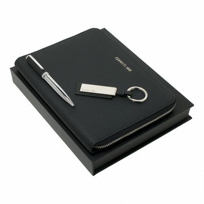 Set Hamilton Black (ballpoint pen, conference folder A5 & key ring)