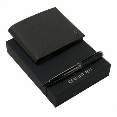 Set Hamilton Brown (ballpoint pen & money wallet)