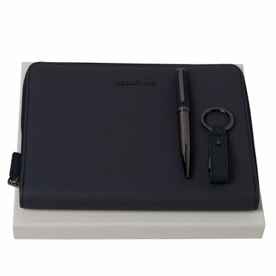 Set Hamilton Dark Blue (ballpoint pen, conference folder A5 & usb stick)