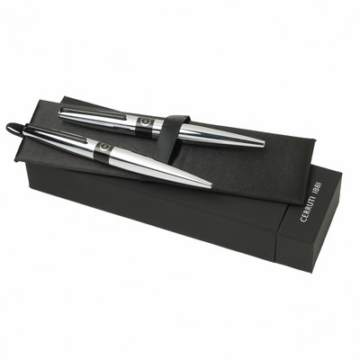 Set Frank Chrome (ballpoint pen & rollerball pen)