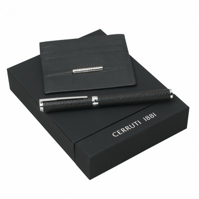 Set Avalon Pastel Grey (rollerball pen & card holder)