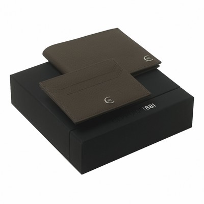 Set Hamilton Taupe (card holder & wallet)