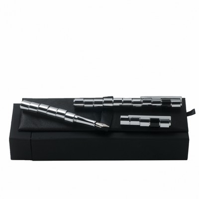 Set Excentric Pastel Grey (rollerball pen & fountain pen)