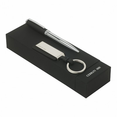 Set Hamilton Black (ballpoint pen & key ring)
