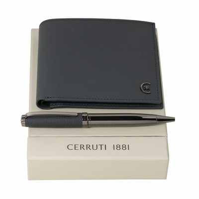 Set Hamilton Dark Blue (ballpoint pen & wallet)