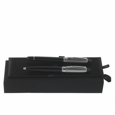 Set Alceo Black (ballpoint pen & rollerball pen)