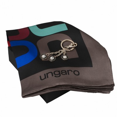 Set Ungaro Gold (key ring & silk scarf)