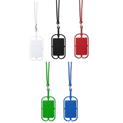 Lanyard silicone with phone holder