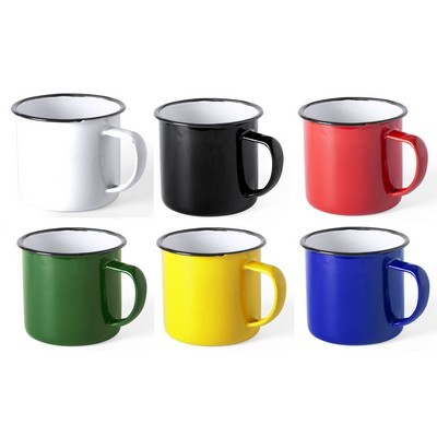 Camping Enamel Mug 380ml capacity - 