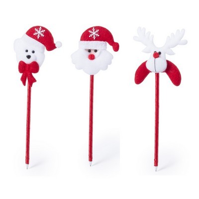 Christmas Pen designs Santa, Reindeer , teddy bear Tidil