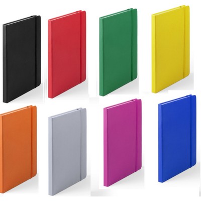 Notebook A5 size hard pu leather covers 