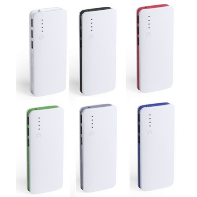 Power Bank 10,000mAh capacity charge indicators triple usb outlets to charge up to 3 devices at once