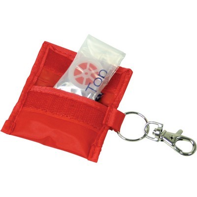 CPR mask keyring