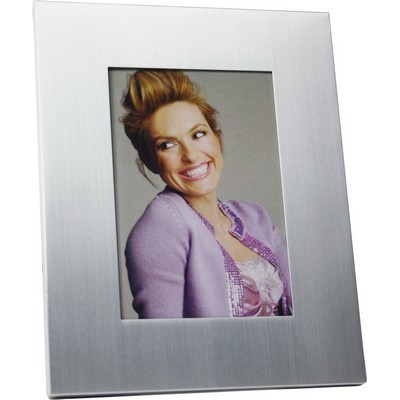 Photo frame 6 x 4 inch prints Brushed stainless steel 