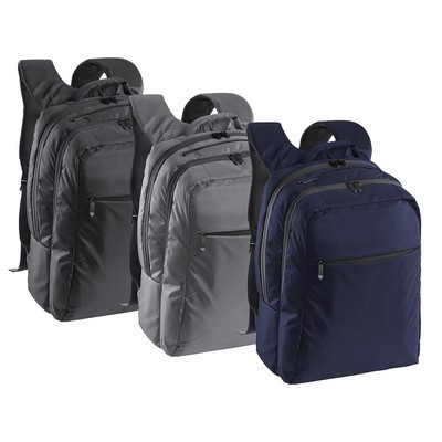 Backpack zip closure front pockets ergonomic padding Shamer