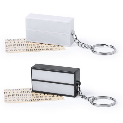 Keyring - light box with alphabet letters 