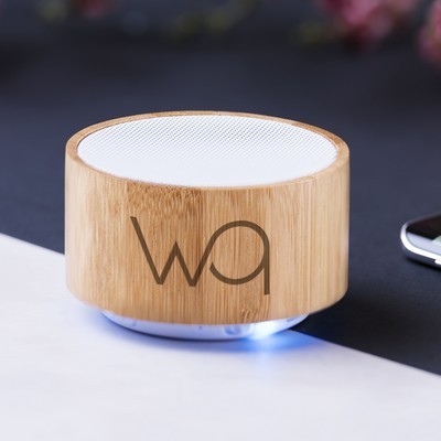 Speaker made from Bamboo FM radio bluetooth Denzel