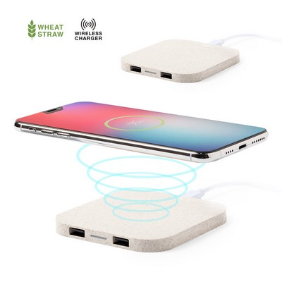 Wireless Charger made from wheat straw Riens