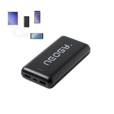 Power Bank 20,000 mAh with 2 usb prts and type c outputs / inputs Kiubert 