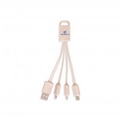 Wheat Straw Charging Cable - Square Shape B