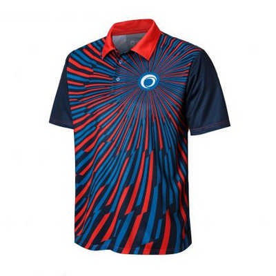 Men`s 100%Polyester Sublimated Basic POLO