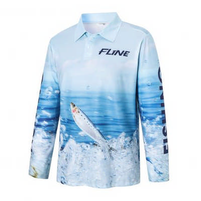 Men`s 100% Polyester Sublimated Fishing POLO