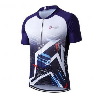  Unisex Sublimated Stand Collar Raglan Short Sleeves Cycling Jersey