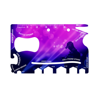 Full color print Card- sized Multi-tool