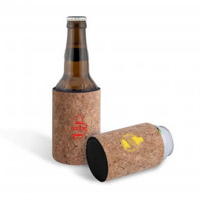 Cork?Stubby?Holder?with?Base