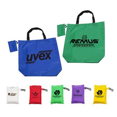 Foldaway Shopping Bag With Clip