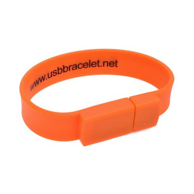 Rectangular Silicone Wristband Flash Drive 