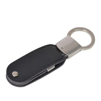 Leather Swivel Flash Drive