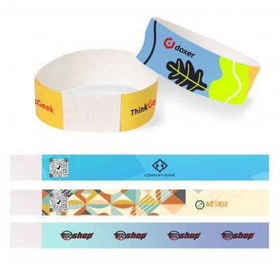 25mm Width Disposable Full Colour Tyvek Wristband