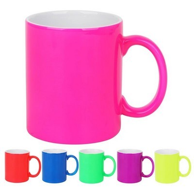 300ml Neon Coffee Mug Two Tone