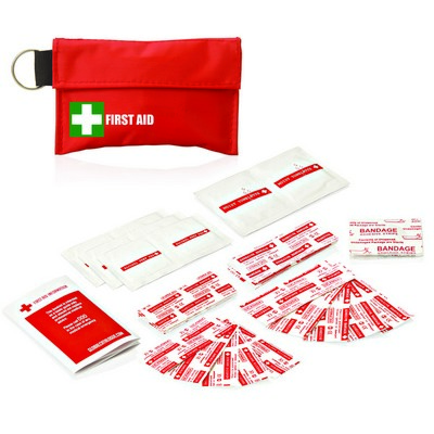 34pc First Aid Pouch On Keyring (FA111_GLOBAL)