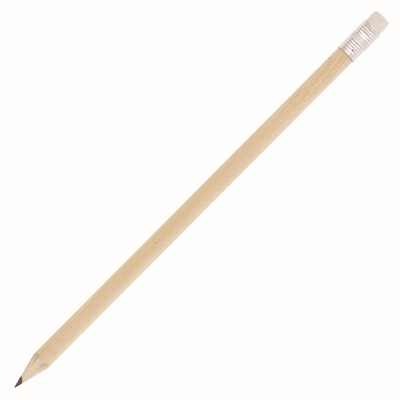 Pencil Sharpened Natural Wood Eraser