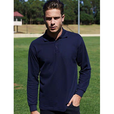 Uisex Adults Basic Long Sleeve Polo S-3XL