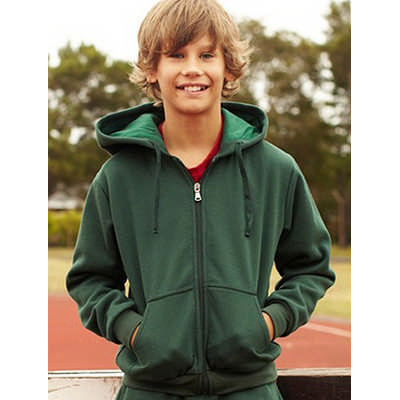 Kids Zip Through Fleece Hoodie (CJ1063_BOCNZ)