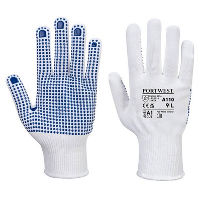 Nylon Polka Dot Glove (A110_PW)