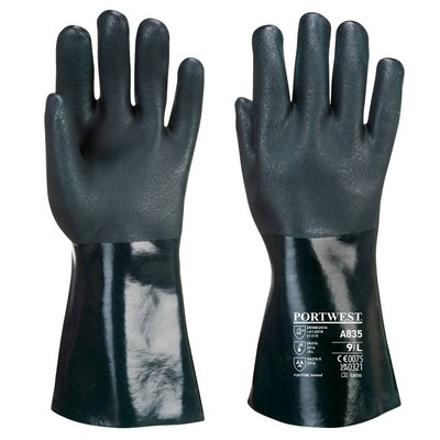 Double Dipped PVC Gauntlet 35cm (A835_PW)
