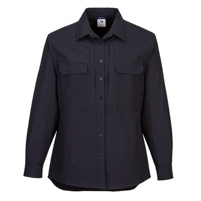 Womens Utility Stretch Long Sleeve Shirt