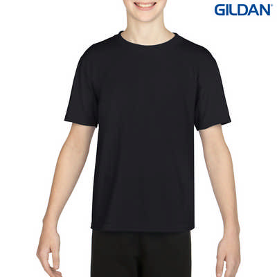 42000B Gildan Performance Youth T - Black (42000B2BL_PREAP)