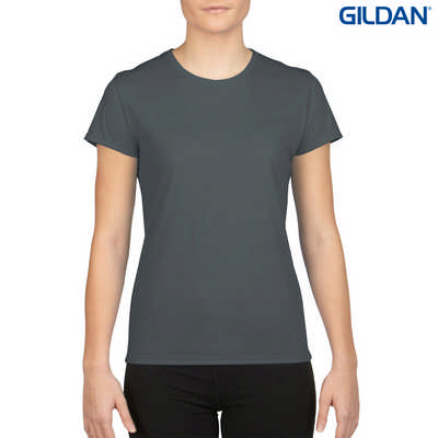 42000L Gildan Performance Ladies T - Charcoal (42000L2CH_PREAP)