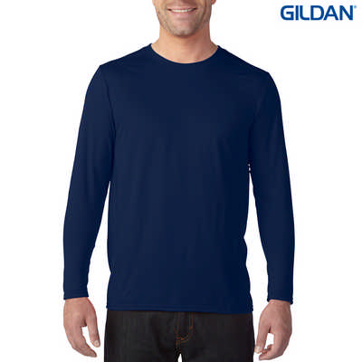 47400 Performance LS Adult T - Marbled Navy (474002MN_PREAP)